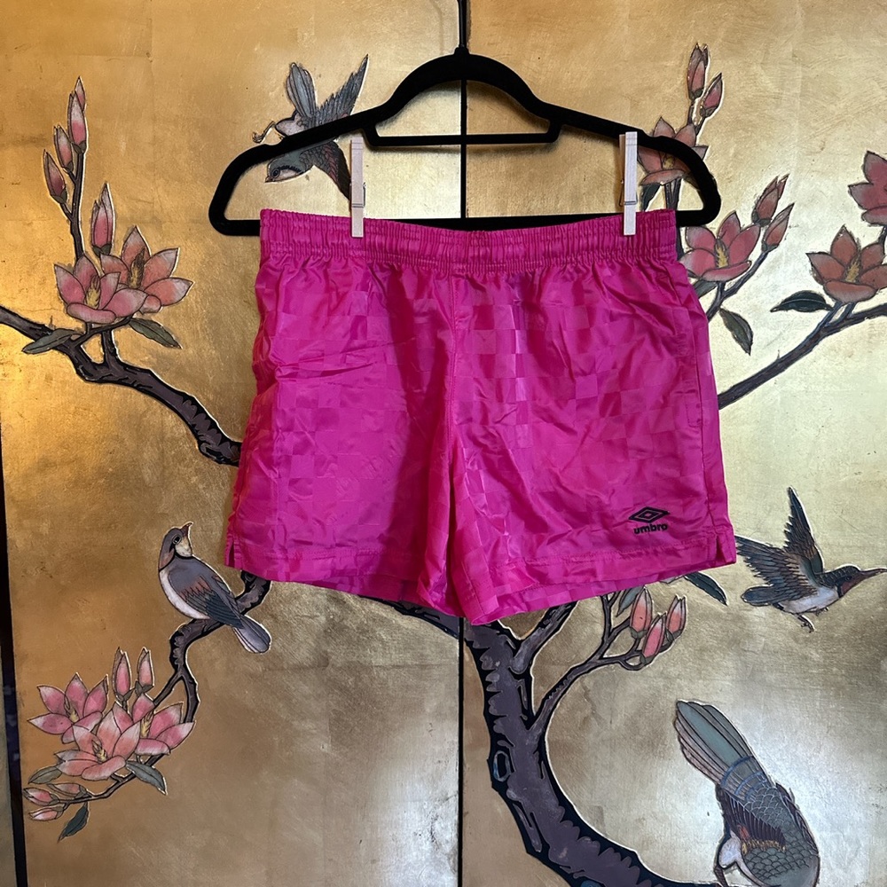 Kids XL Umbro Pink Soccer Shorts